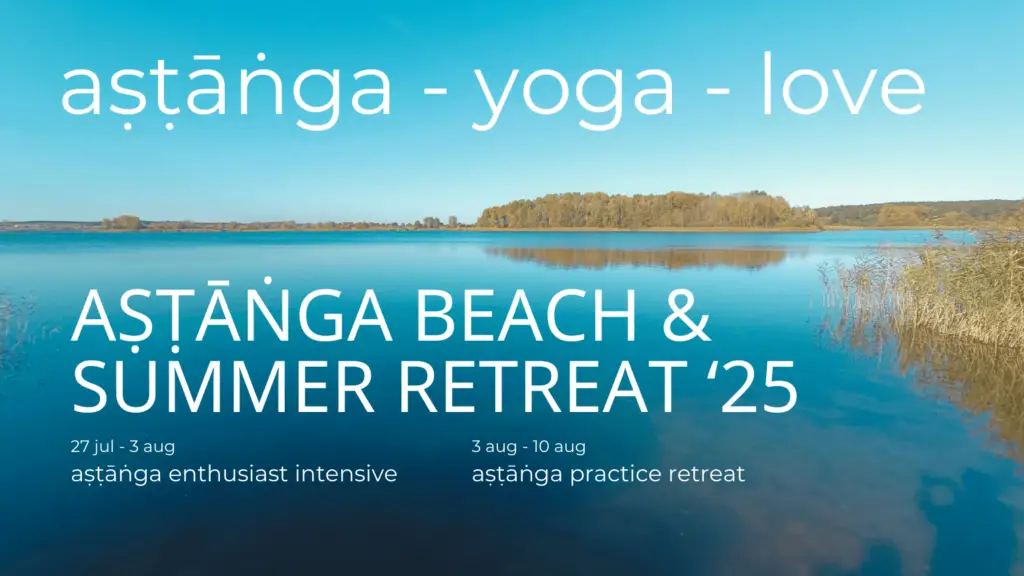 Ashtanga Summer 2025 Beach Gathering Banner